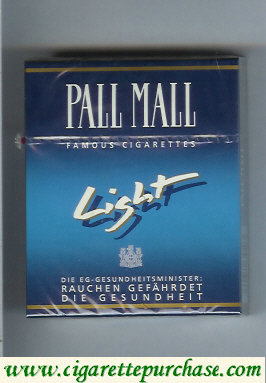 Pall Mall Famous Cigarettes Light 25s cigarettes hard box